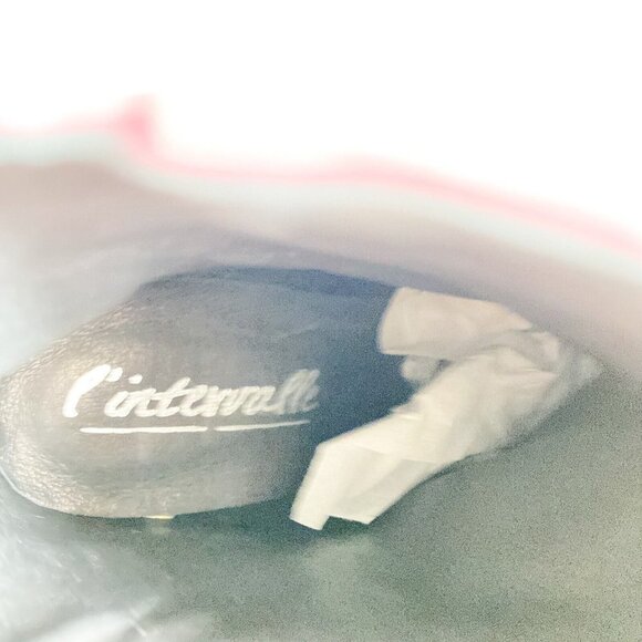 L'Intervalle Burgundy Suede Leather Back Zip Booties 40 - Picture 8 of 8